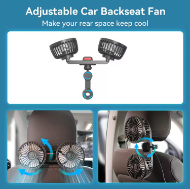 Adjustable Car Backseat Fan