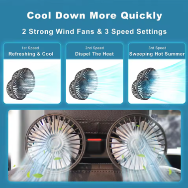 Adjustable Car Backseat Fan